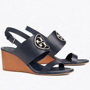 NEW IN BOX Tory Burch Miller Metal Logo Sandal